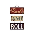 thumbnail image 1 of Rock and Roll Wooden Sign Wall Decor, 1 of 1