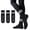3 Pairs black, variant on 3 Pairs Pilates Socks with Grips for Women Yoga & Barre - Non Slip