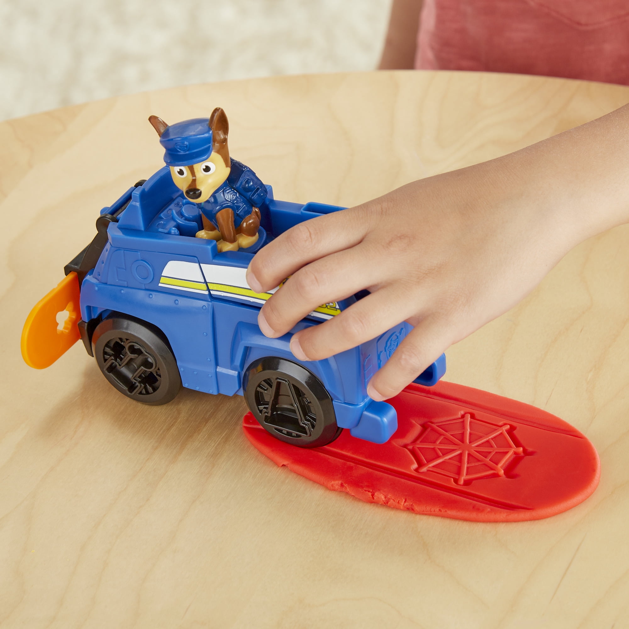 Play-Doh Paw Patrol Rescue Rolling Chase Toy Police Cruiser Figure & Vehicle Set with 4 Non-Toxic Colors 