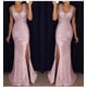 thumbnail image 3 of Vestido largo de verano con tenedor bronceador, vestido de noche, vestido largo, 3 of 4