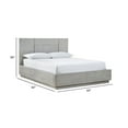 thumbnail image 5 of Glimps Full Size Platform Bed, Cross Grain Panel Headboard, Gray Wood, 5 of 5