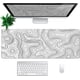 thumbnail image 2 of Contour Gaming Mouse Pad White Large Mouse Pad for Keyboard and M, 2 of 5