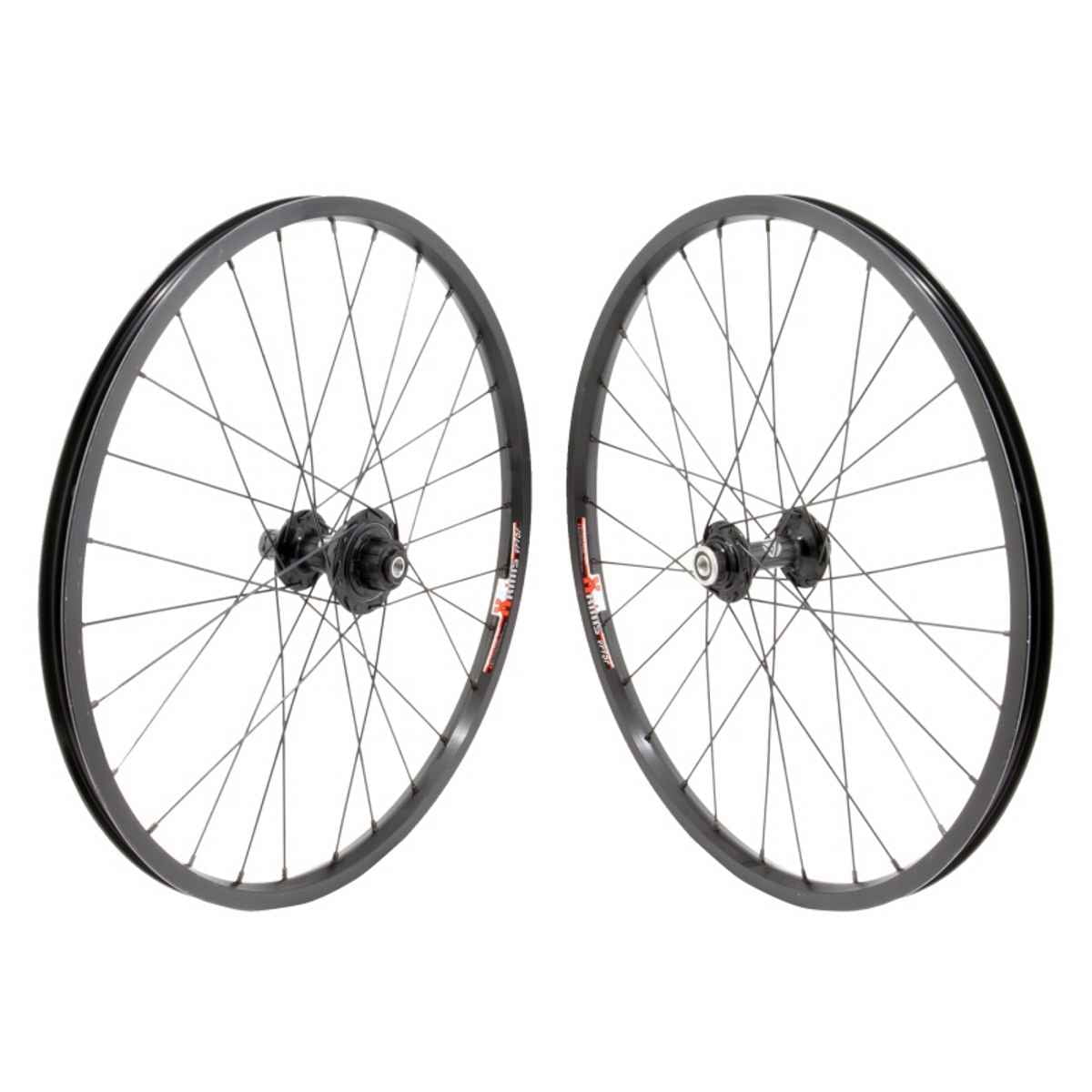 Wheel Masters Wheel Pair 20 x 11/8 451 x 15 Alex VP15F Black 28 BlackOps MX 3200 1S CASSBolt