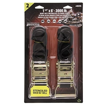 Erickson Tie Straps Ratchet Strap 1 1/2-IN X 6-FT #05735