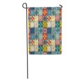 thumbnail image 1 of POGLIP Colorful Pattern Ethnic Tribal Boho Abstract Patchwork Geometric Flower Mosaic Garden Flag Decorative Flag House Banner 12x18 inch, 1 of 2