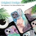 thumbnail image 2 of Casetego for iPhone 14 Pro Case,Marble Stylish 3 in 1 Heavy Duty Shockproof Full Body Rugged Hard Drop Protection Covers for Women Girls,Blue Gray, 2 of 8