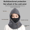 thumbnail image 2 of Comfortable Winter Scarf Ladies Integrated Hat Thick Warm Soft Fabric Windproof Quick-drying Cozy Elastic Ear Neck Head Protection, 2 of 8