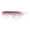 Frost White (Purple Pink), variant on Unisex Geometric Sunglasses Retro Modern Futuristic Fashion UV 400 Frost White