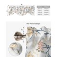 thumbnail image 5 of Snow Lotus Branches Leaves Flower Plant Window Valance Curtain Kitchen Cafe Short Curtains Living Room Tie-Up Valance Curtain, 5 of 6