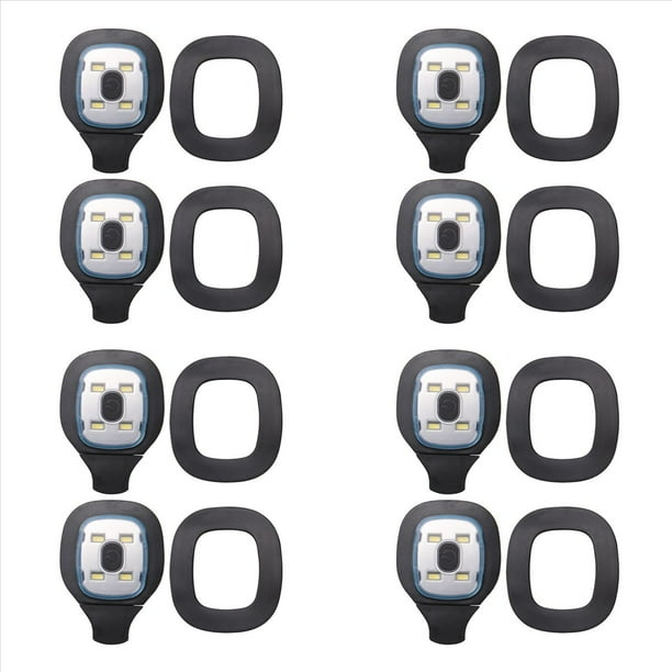 8 Piezas de Luz Recargable USB para Gorro LED, Gorro Luz de Cabeza Reemplazable Luz de Sombrero DIY para Hombres y Mujeres