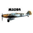 thumbnail image 1 of Personalized Name Vinyl Decal Sticker Custom Initial Wall Art Personalization Decor Sticker Airplane Boy Kid Bedroom Nursery Room 15 Inches X 34 Inches, 1 of 1