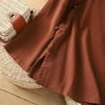thumbnail image 4 of Vestidos Casuales Para Mujer, Blusas De Mujer De Moda Camisa de mujer con cuello alto, manga larga, bordado, imitación de lino y botones., 4 of 4