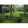 thumbnail image 2 of Flaherty, Dennis 14x11 Black Ornate Wood Framed with Double Matting Museum Art Print Titled - TN, Great Smoky Mts Fence and abandoned cabin, 2 of 4