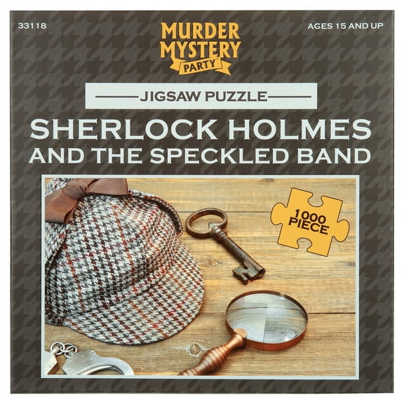 Murder Mystery Party | Classic Mystery Jigsaw Puzzle, Sherlock Holmes, 1,000 Piece Jigsaw Puzzle