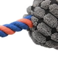 thumbnail image 4 of Plush Corduroy Durable Squeaky Knottie Dog Toy for Aggressive Chewers, 4 of 5