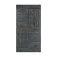 thumbnail image 2 of S Series 42in. X 84in. Carbon Gray Finished DIY Solid Wood Sliding Barn Door Slab, 2 of 5