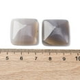 thumbnail image 3 of 10pcs Gray Agate Cabochons Square 20x20x5.5mm, 3 of 3
