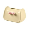 thumbnail image 2 of Tissue Box Dispenser | Bow Tie & Handbag Design | Durable Plastic | Wide Opening for Easy Access | Home, Office Decor Storage | 8.3x4.9x4.9 in | Pink Green Yellow | 1 Pack, 2 of 6