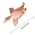 thumbnail image 1 of Homekingdee Brown Large White Goose Lying Down Plush Pillow Toy - Long Rectangular Form for Soothing and Sleep, Home Decor Accent, 1 of 4