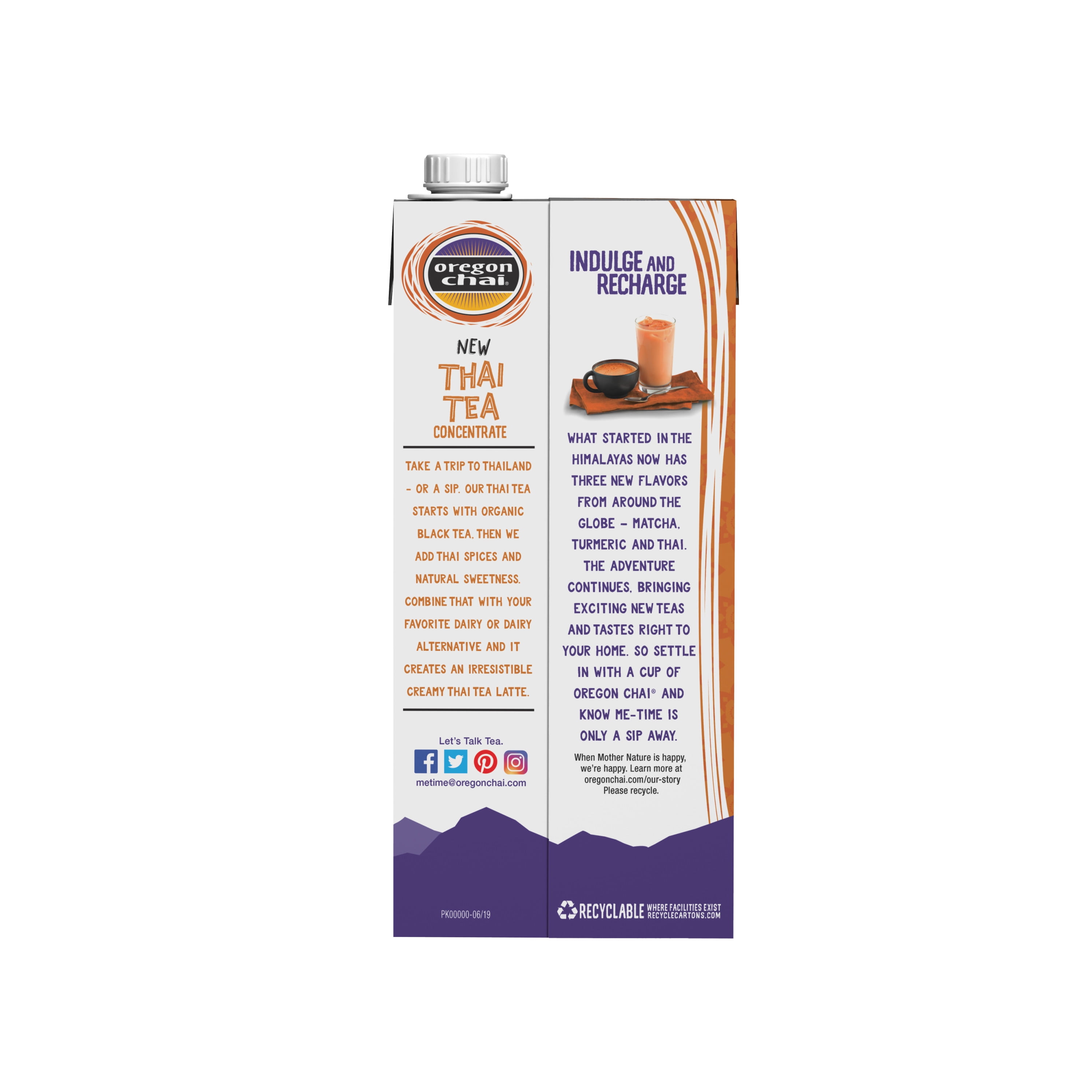 32 fl. oz. Organic Thai Tea Latte 1:1 Concentrate