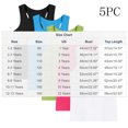 thumbnail image 4 of yillto Kids Racerback Tank 5 Pack Sleeveless Cotton Camisoles Summer Basic Casual Tee for Boys Girls Gym Tshirts, 4 of 7