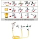 thumbnail image 5 of Högtrycksträdgårdsspruta i metall med 4 mässingsanslutningar, för biltvätt, bevattning av växter, 5 of 5