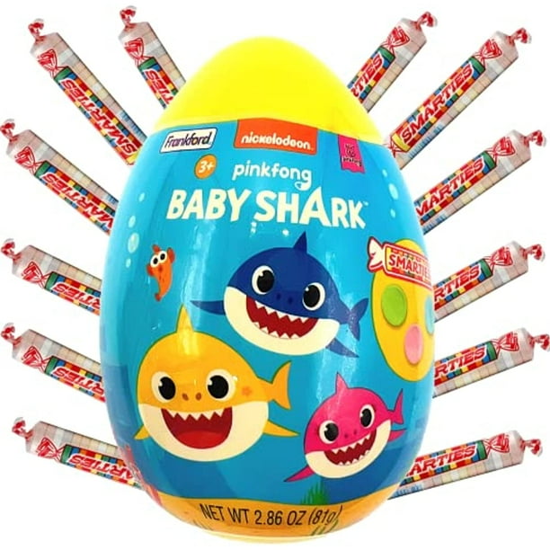 Baby Shark Easter Basket Stuffer, Jumbo Eggs Plastic Prefilled With