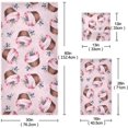 thumbnail image 2 of Dreamtimes Bath Towel Sets for Bathroom Hand Towels Fingertip Towels Cupcake Pink Blueberry Cute 3 Piece Decorative Soft Cotton Absorbent, 2 of 6