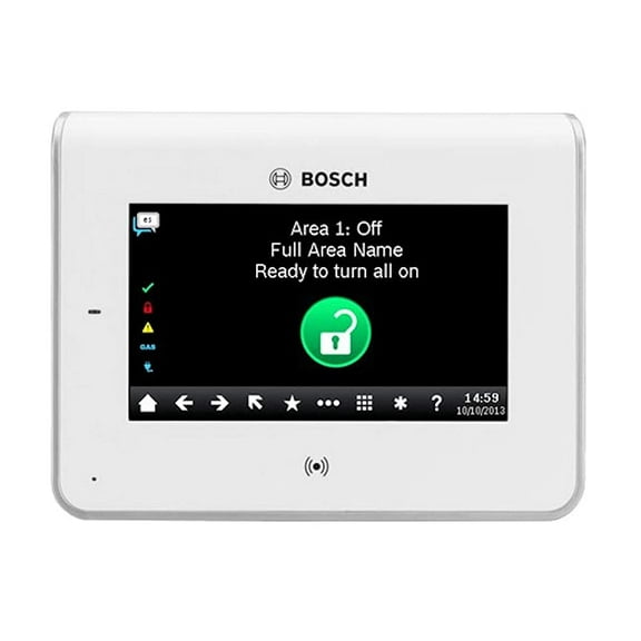 Bosch B942W Touchscreen Intrusion LCD Keypad, White