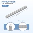 thumbnail image 2 of 10Pcs M6-1.0x55mm Fully Threaded Rods, 304 Stainless Steel Thread Bar Studs, 2 of 7