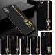 thumbnail image 2 of Funda de teléfono con 26 letras de oro rosa para Iphone, carcasa trasera con corona a la moda para Iphone 12, 13, 11, 14 Pro, X, Xs, XR, Xsmax Fivean unisex, 2 of 2
