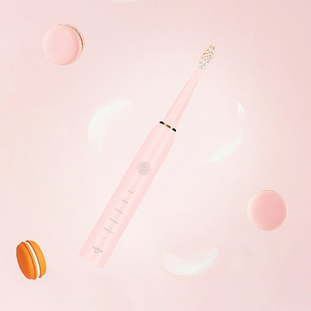 EGNMCR Sonic Electric Toothbrush For Adults , Rechargeable Electric Power Toothbrushes With 2 Brush Heads, 5 Modes, USB Fast Charging,
