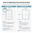 thumbnail image 3 of LEVOLOR BASICS 2" Cordless Faux Wood Blinds, White, 34" Width x 64" Length, 3 of 10