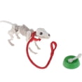 thumbnail image 1 of Juego De Cuencos Para Perros En Miniatura Accesorio Decorativo De Pvc Con Esqueleto De Cachorro Articulado Para Exhibir En La Sala De Juegos Único Para Halloween O Gótico, 1 of 8