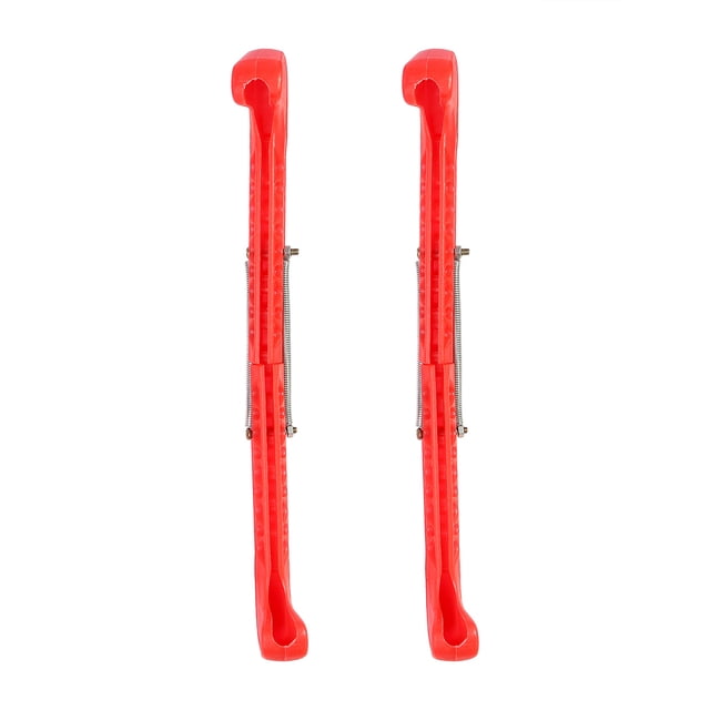 1 Pair Ice Skate Blade Guards Covers, Protectors 7 Colors Plastic Adjustable Spring for Hockey Figure Skates Blade Protection