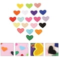 thumbnail image 2 of 40 parches con forma de corazón, apliques bordados, parches creativos de reparación de costura, 2 of 6