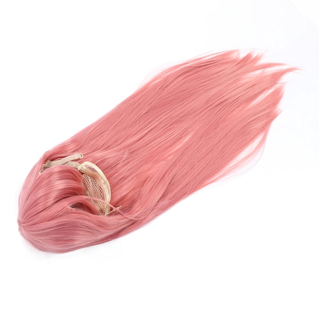 Perruque Rose, Délicate Facile à Porter Résistante à la Chaleur Excellente Texture Douce Cosplay Longue Perruque Haute Densité pour Performance Scénique