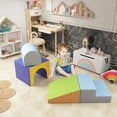 thumbnail image 2 of Qaba 4 Piece Foam Play Set for Toddlers and Children, Dark Colour, 2 of 9