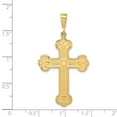 thumbnail image 3 of 14k Yellow Gold Budded Cross Pendant, 3 of 5