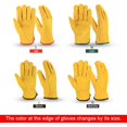 thumbnail image 5 of Guantes de trabajo de cuero para automóvil, guante de jardinería de espinas amarillas con cuero, 5 of 5