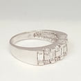thumbnail image 3 of 14k white Gold woman's ring size 8 with cubic zirconia fine jewelry 4.2g, 3 of 9