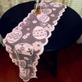thumbnail image 6 of Easter Lace Table Runner Table Flag - Pineapple Bunny Eggs Design, 70.87x13.39in Scandinavian Tablecloth for Dining, Coffee Tables, and Holiday Decorations, 6 of 6
