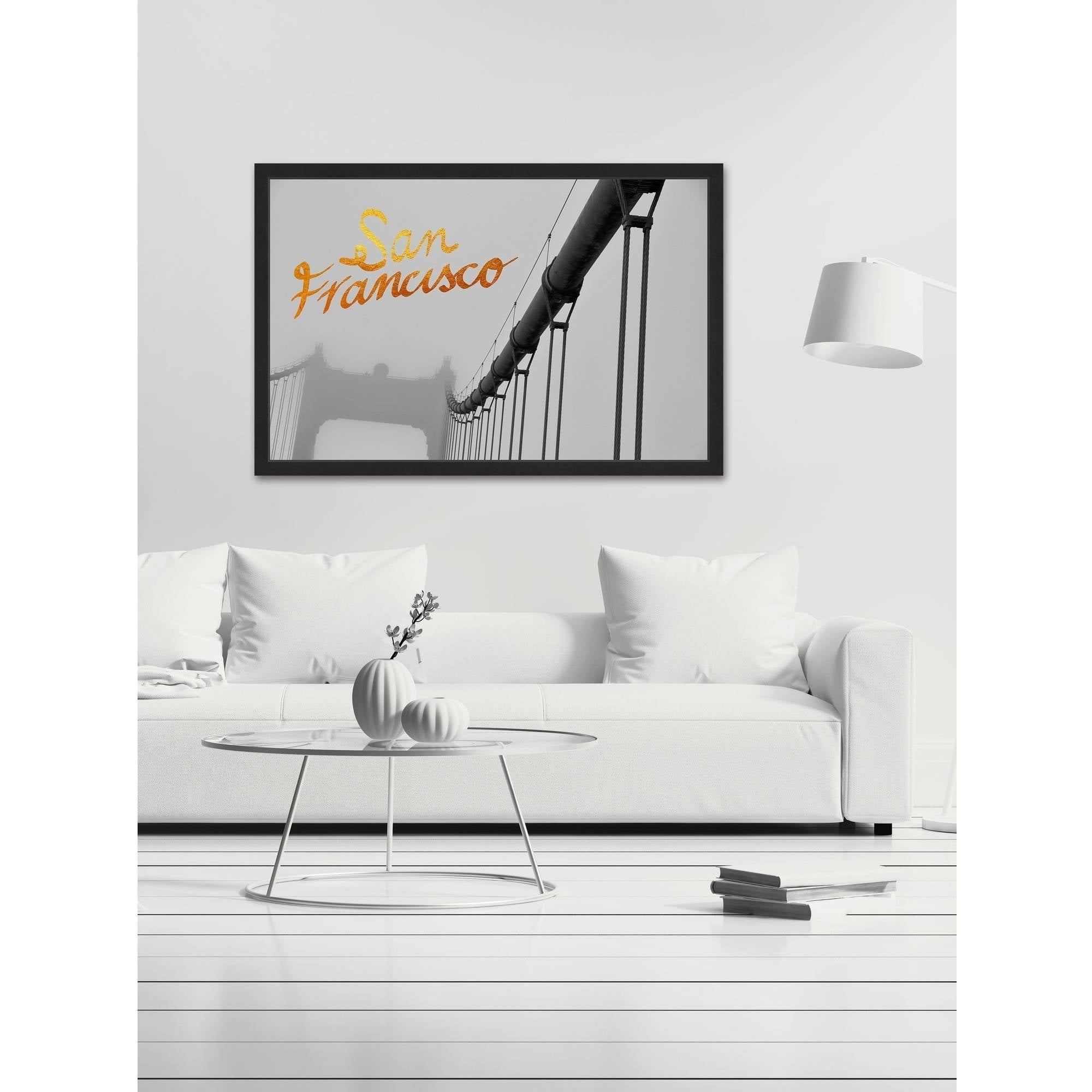 "Golden Gate Bridge" Framed Painting Print
