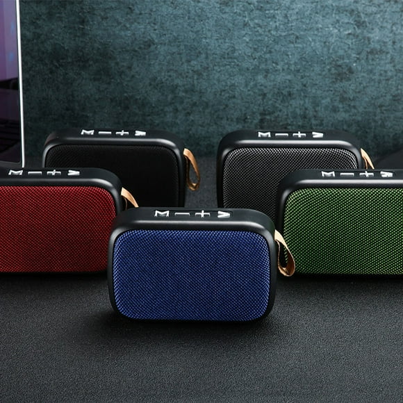 pitrice Bluetooth 4.2 Speaker Outdoor Wireless Sound Box Handsfree Call Rechargeable Speaker Plastic Sound Box, Black