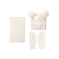 thumbnail image 2 of Diconna Children Three-piece Costume Set Solid Color Cap Scarf and Gloves, 2 of 3