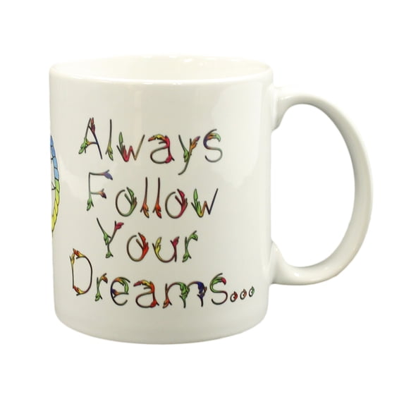 Always Follow Your Dreams Colorful Dreamcatcher Mug