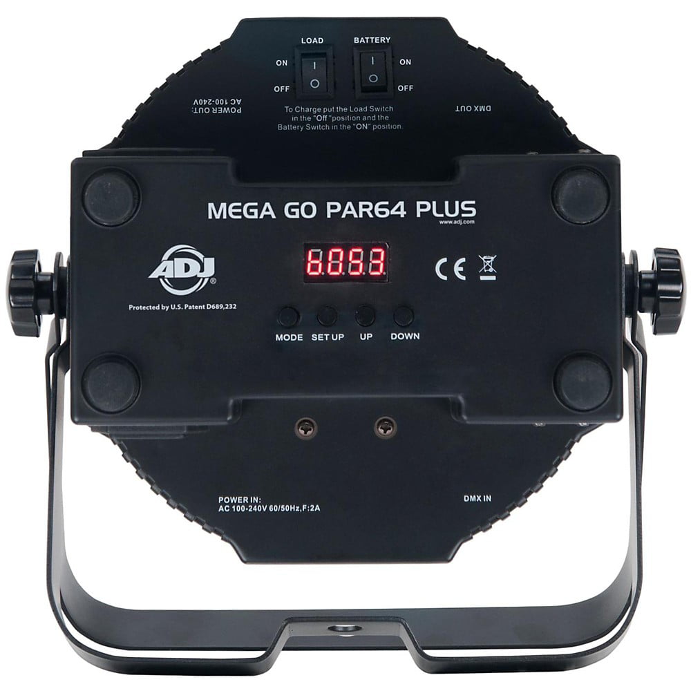 ADJ Products Mega Par64 Plus Rechargeable Battery Power Par Can DJ Light - Walmart.com