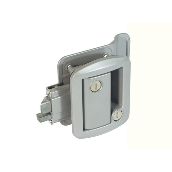 Global Link Classic Pro Travel Trailer Entrance Lock, Silver Powder Coated