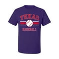 thumbnail image 2 of Wild Bobby City of Texas Baseball Fantasy Fan Sports Men's T-Shirt, Purple, Large, 2 of 6