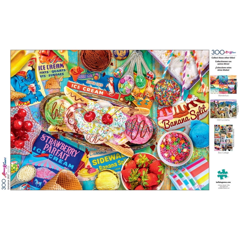 Buffalo Games Banana Split Jigsaw Puzzle - Ice Cream Art - Walmart.com